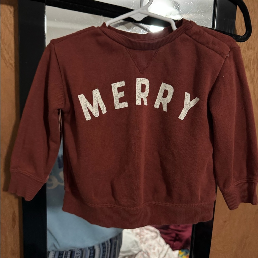 Merry Kids Sweatshirt - Red